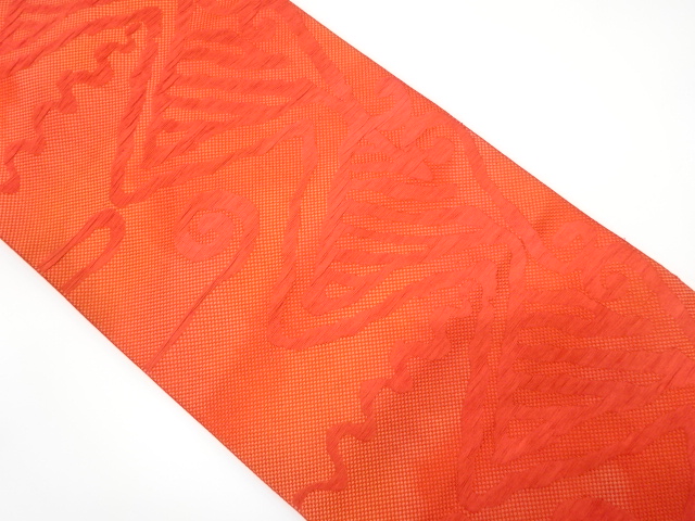 抽象模様織り出し　名古屋帯